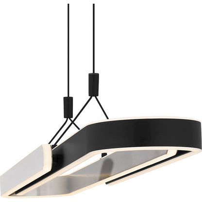 Quoizel Mira Integrated LED Island Light, Matte Black
