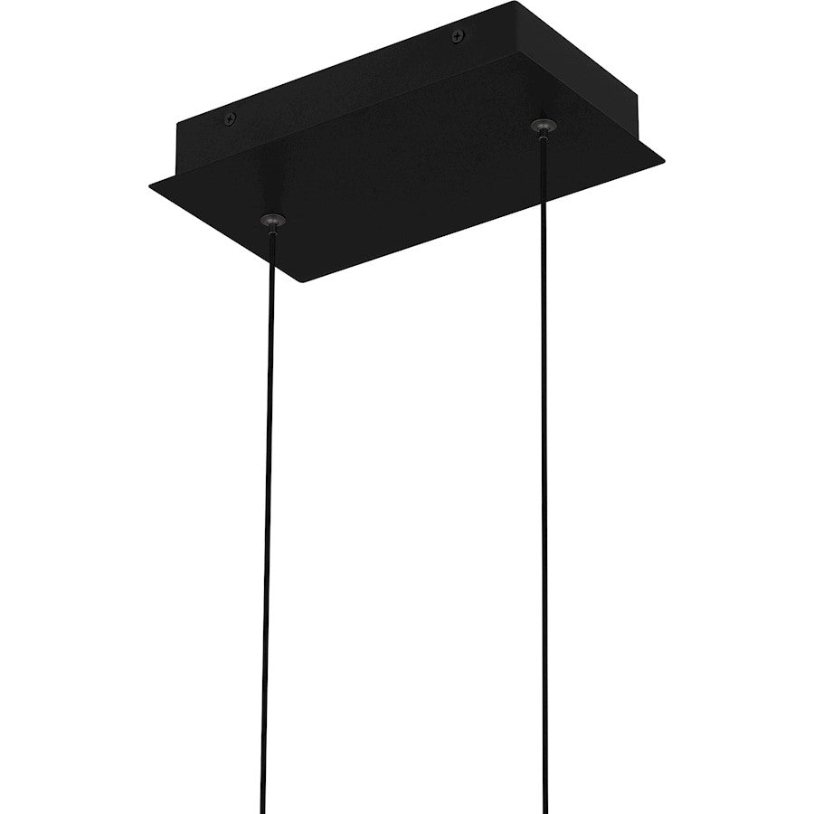 Quoizel Mira Integrated LED Island Light, Matte Black