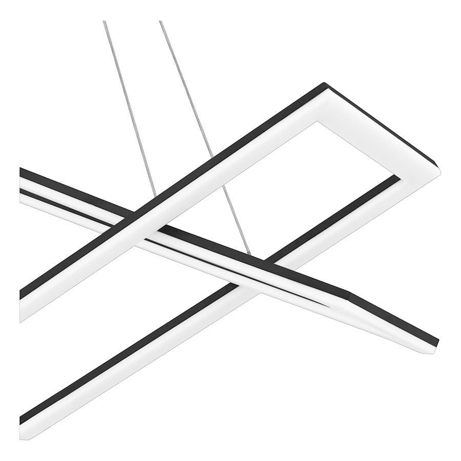 Quoizel Newman Light Island Chandelier, Matte Black