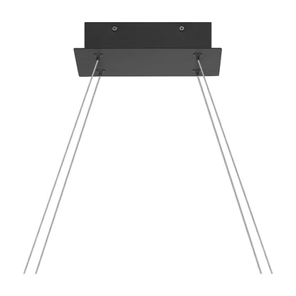 Quoizel Newman Light Island Chandelier, Matte Black