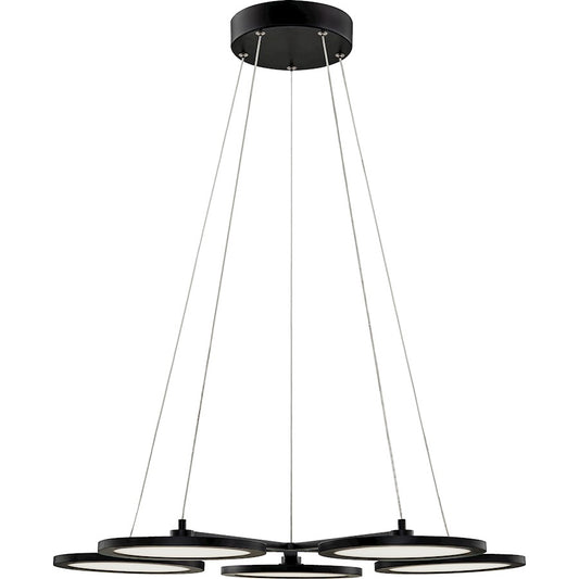 Quoizel Nitro 26.5" LED Light Chandelier, Matte Black