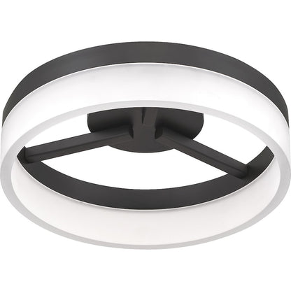Quoizel Cohen Flush Mount, Oil Rubbed Bronze