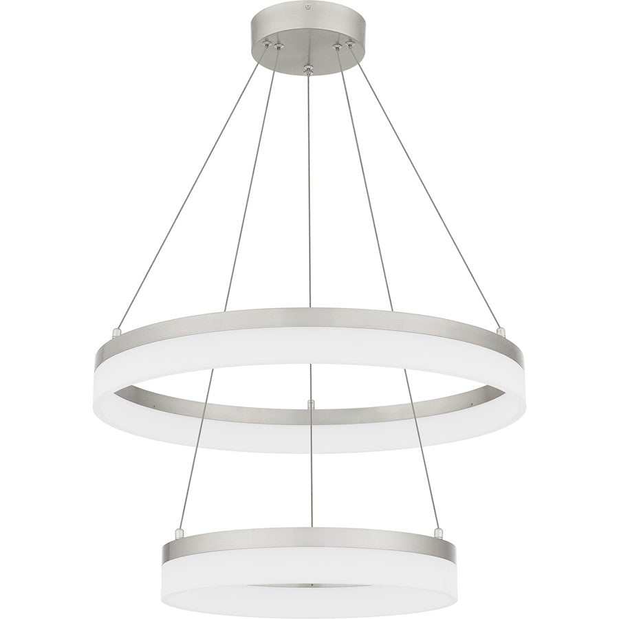 24" Integrated LED Pendant, Nickel