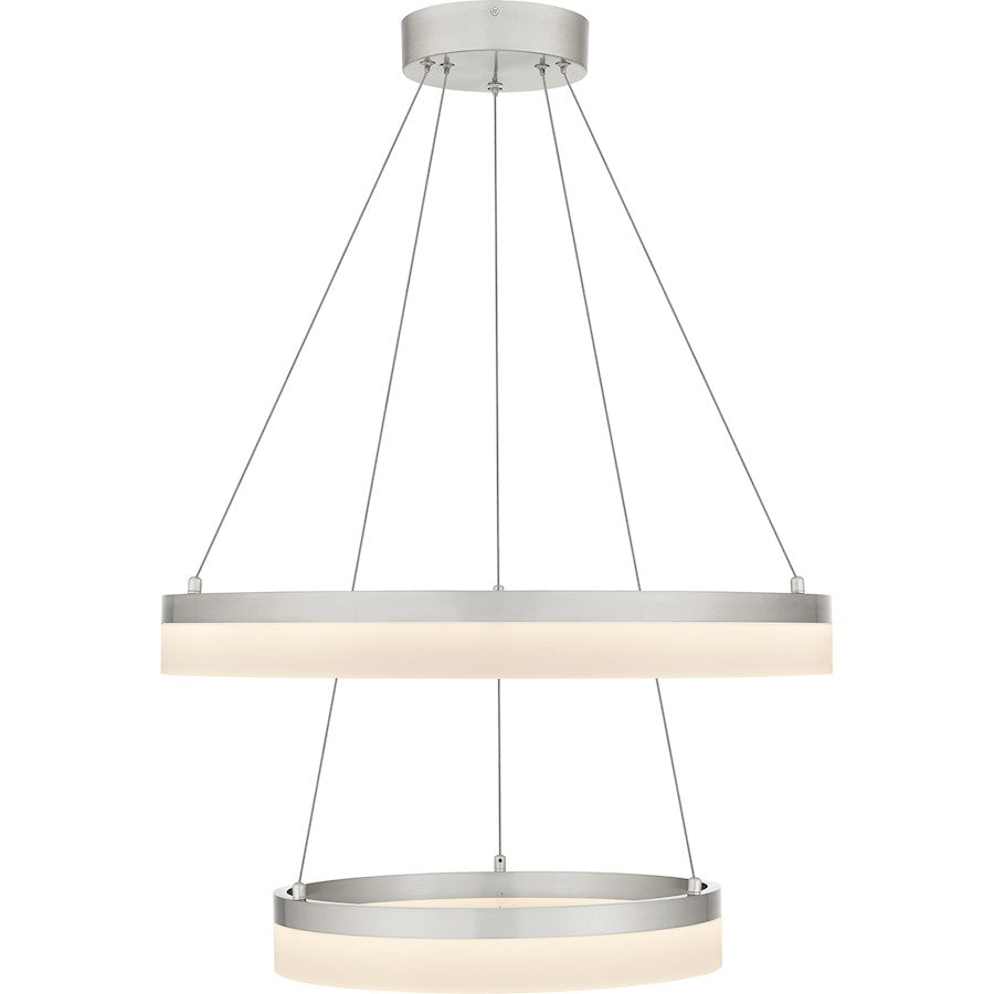 24" Integrated LED Pendant, Nickel