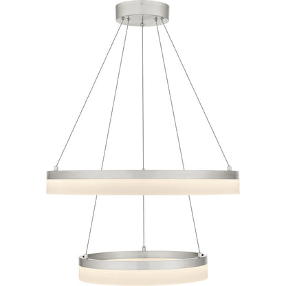 24" Integrated LED Pendant, Nickel