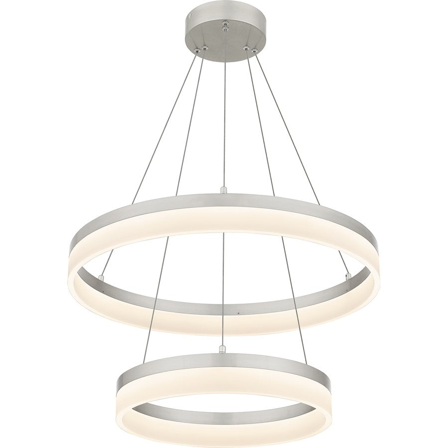 24" Integrated LED Pendant, Nickel