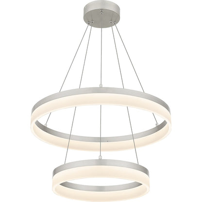 24" Integrated LED Pendant, Nickel
