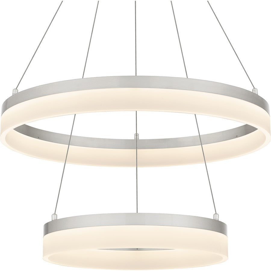 24" Integrated LED Pendant, Nickel