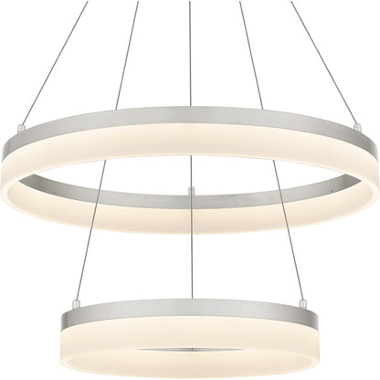 24" Integrated LED Pendant, Nickel