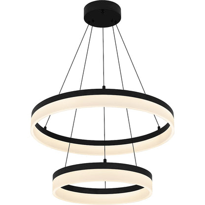 24" Integrated LED Pendant, Bronze