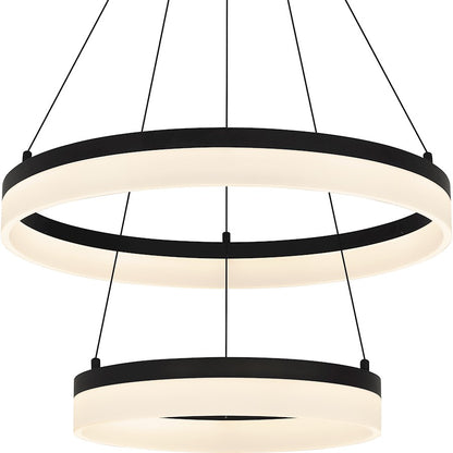 24" Integrated LED Pendant, Bronze