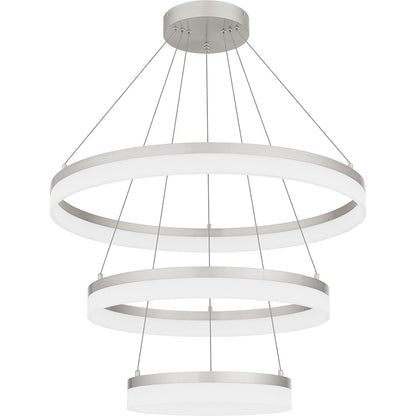 32" Integrated LED Pendant, Nickel