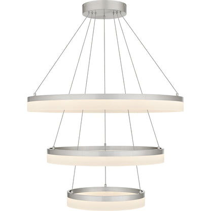 32" Integrated LED Pendant, Nickel