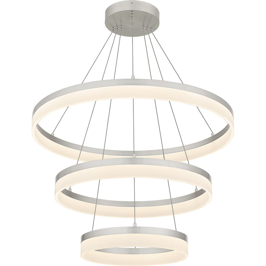 32" Integrated LED Pendant, Nickel