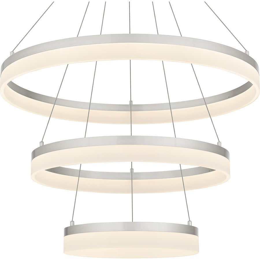 32" Integrated LED Pendant, Nickel