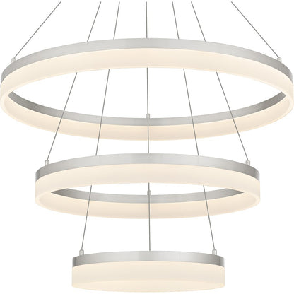 32" Integrated LED Pendant, Nickel