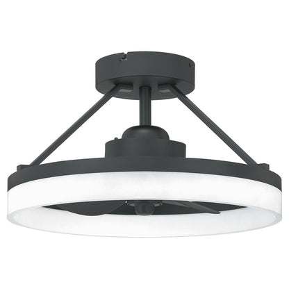Quoizel Cohen LED Fandelier, Oil Rubbed Bronze/White Acrylic - PCOH3120OI