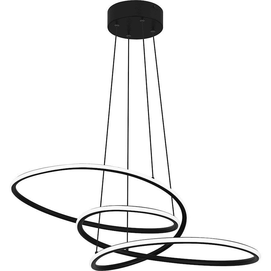 LED Pendant, Matte Black