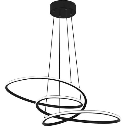 LED Pendant, Matte Black
