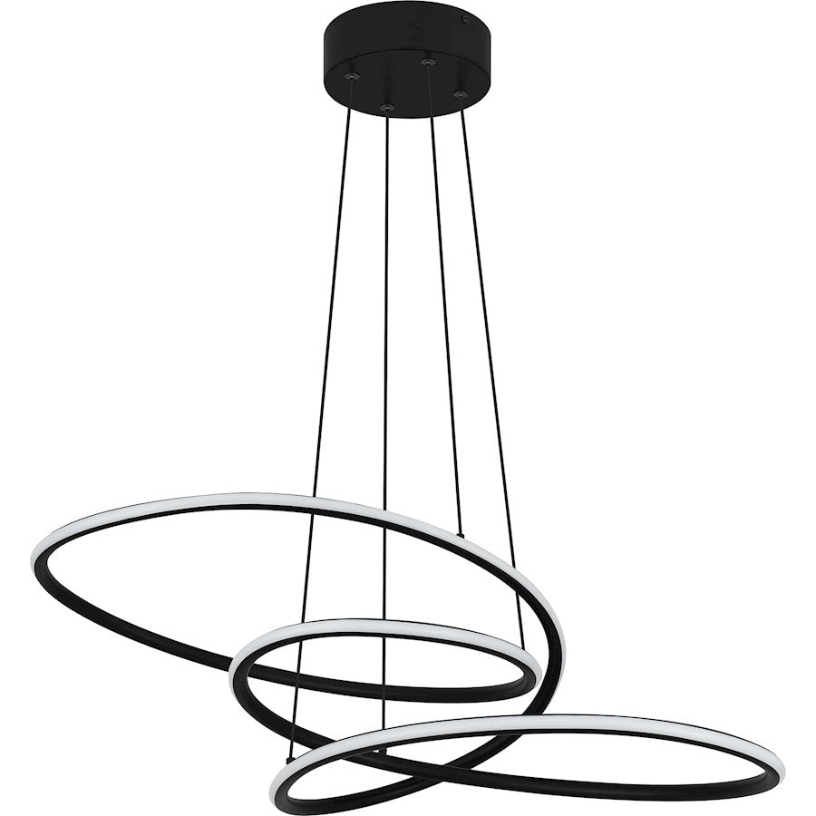 LED Pendant, Matte Black