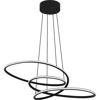 LED Pendant, Matte Black