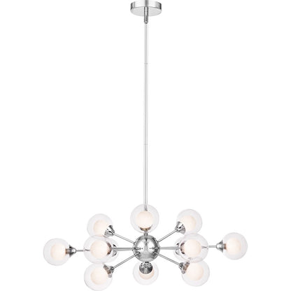 Quoizel 12 Light Platinum Spellbound Chandelier, Polished Chrome