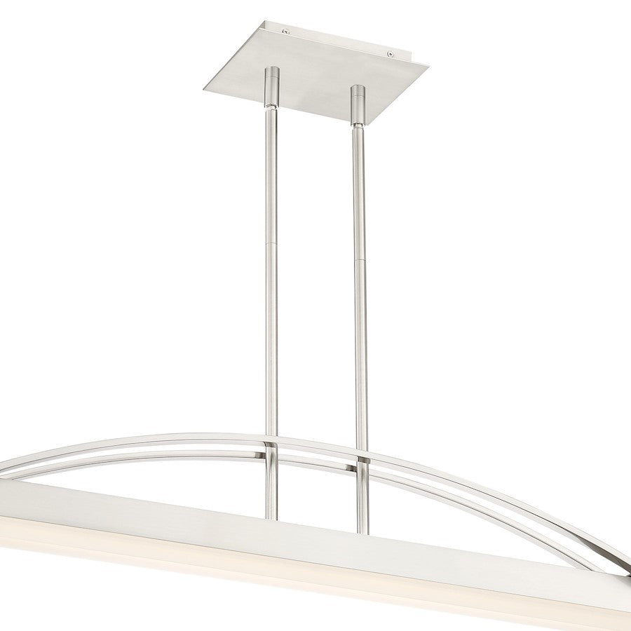 Quoizel Platinum Sabre Island Chandelier, Brushed Nickel
