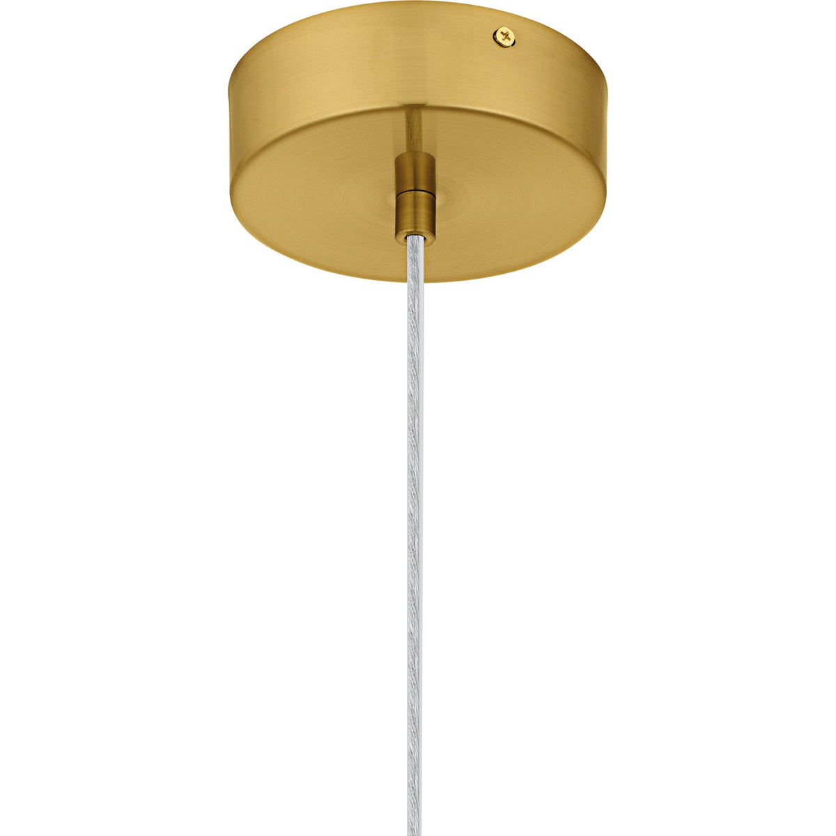 Quoizel Skye 5in 1-Light Mini Pendant | Modern Brushed Gold and Clear Bubble Crystal Glass | Kitchen Island & Bar | 5 x 5 x 7 in | Model PCSKY1505BRG