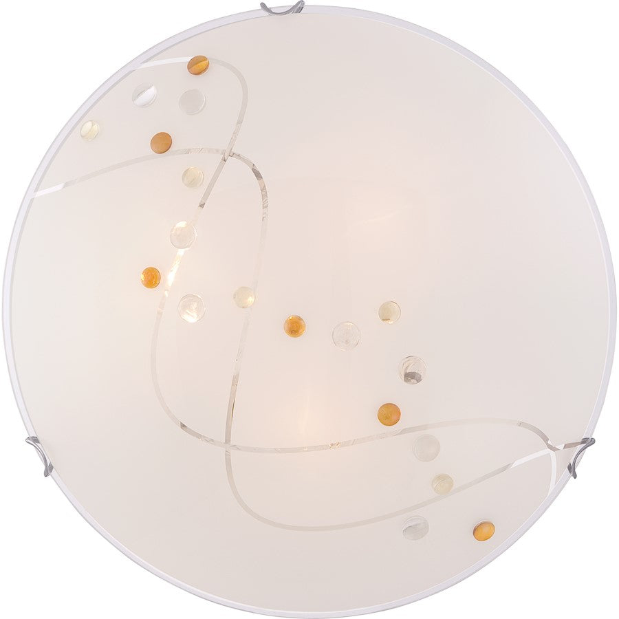 Quoizel Platinum Collection Stellar Flush Mount, Polished Chrome