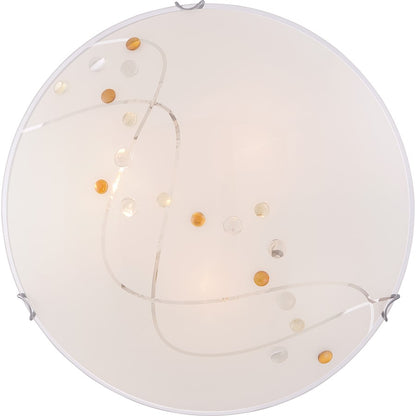 Quoizel Platinum Collection Stellar Flush Mount, Polished Chrome
