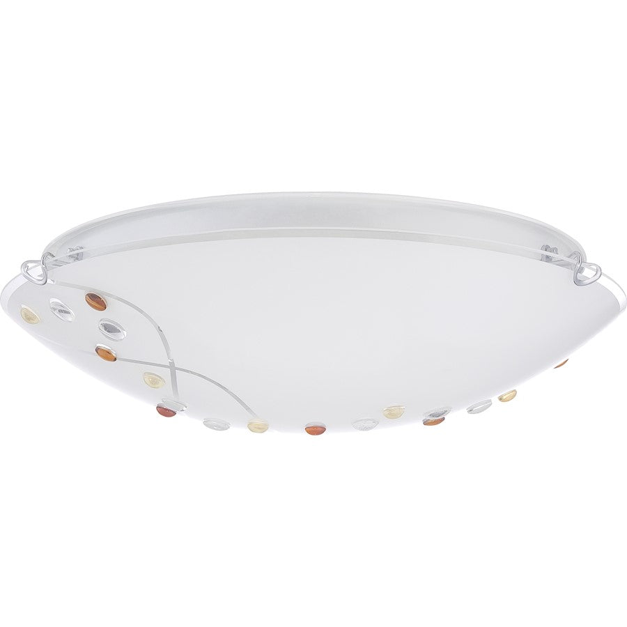 Quoizel Platinum Collection Stellar Flush Mount, Polished Chrome