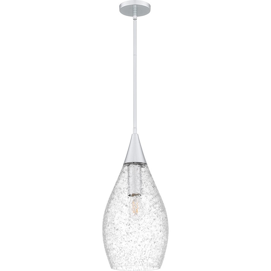 1 Light Pendant, Polished Chrome
