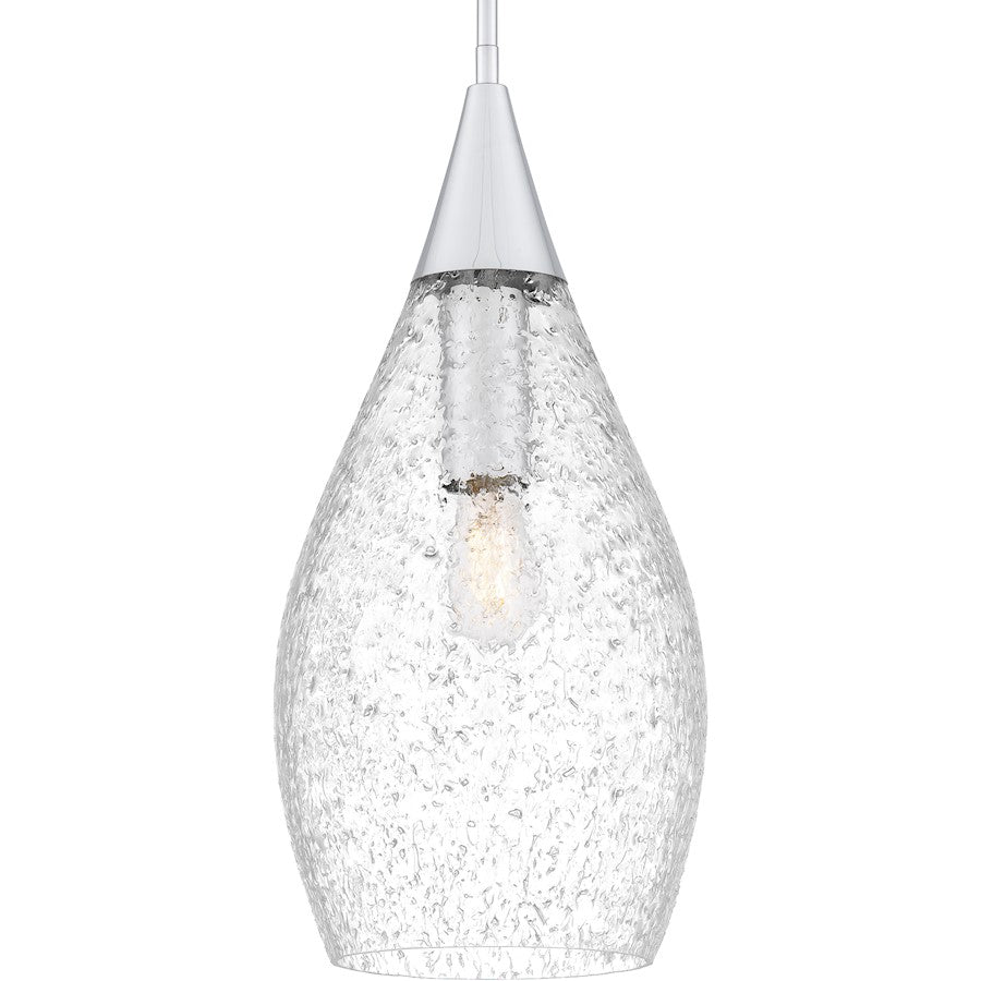 1 Light Pendant, Polished Chrome