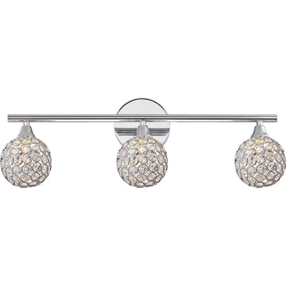 Quoizel Platinum Shimmer 3 Light Vanity Light in Polished Chrome