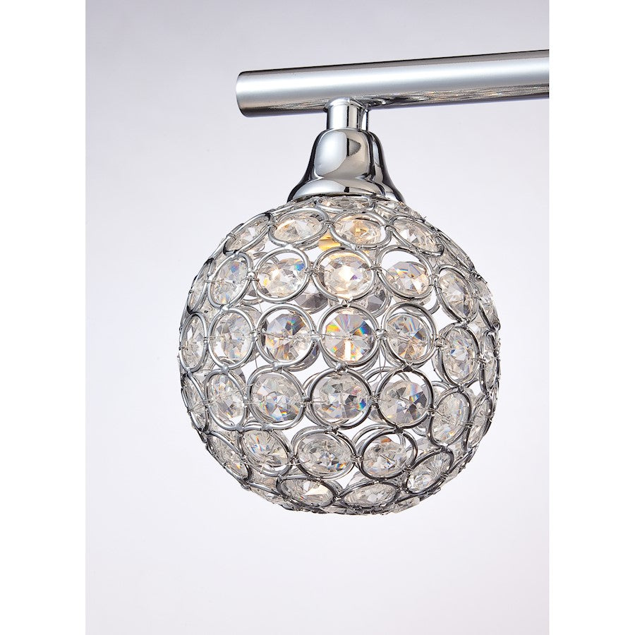 Quoizel Platinum Shimmer 3 Light Vanity Light in Polished Chrome