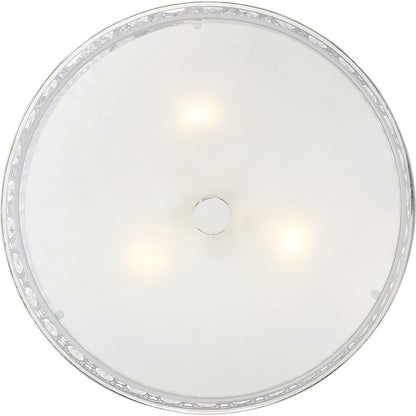 Quoizel Platinum Collection Verity Semi-Flush Mount, 3 Light, Polished Chrome