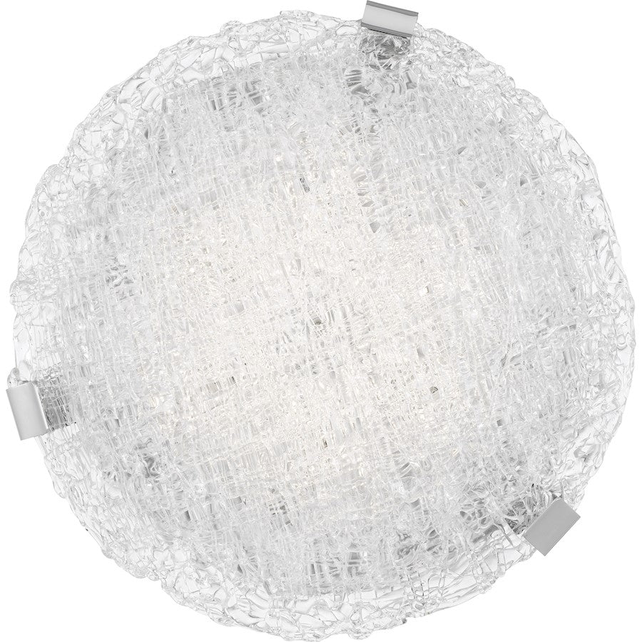 Quoizel Platinum Winter Flush Mount, Polished Chrome