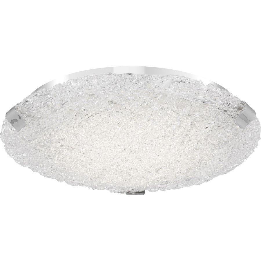 Quoizel Platinum Winter Flush Mount, Polished Chrome