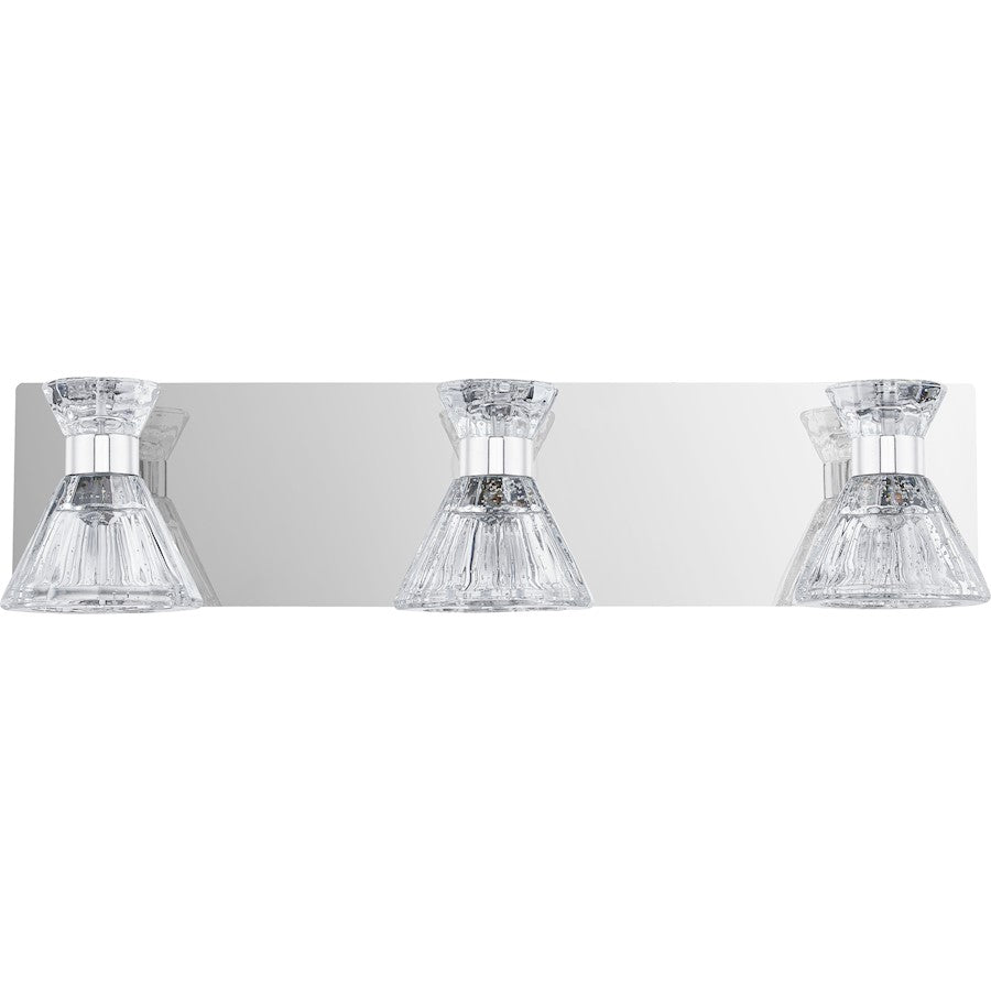 LED Bathroom Vanity Light, Polished Chrome