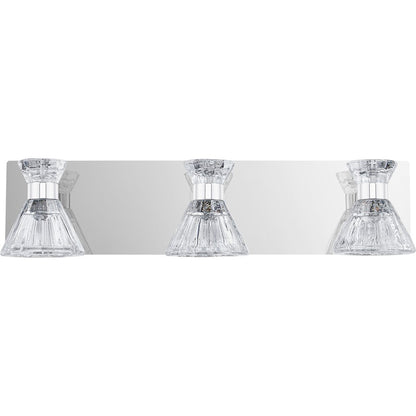 LED Bathroom Vanity Light, Polished Chrome