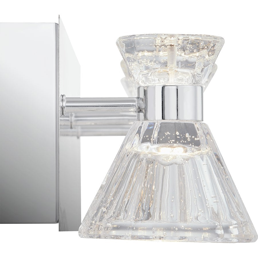 LED Bathroom Vanity Light, Polished Chrome