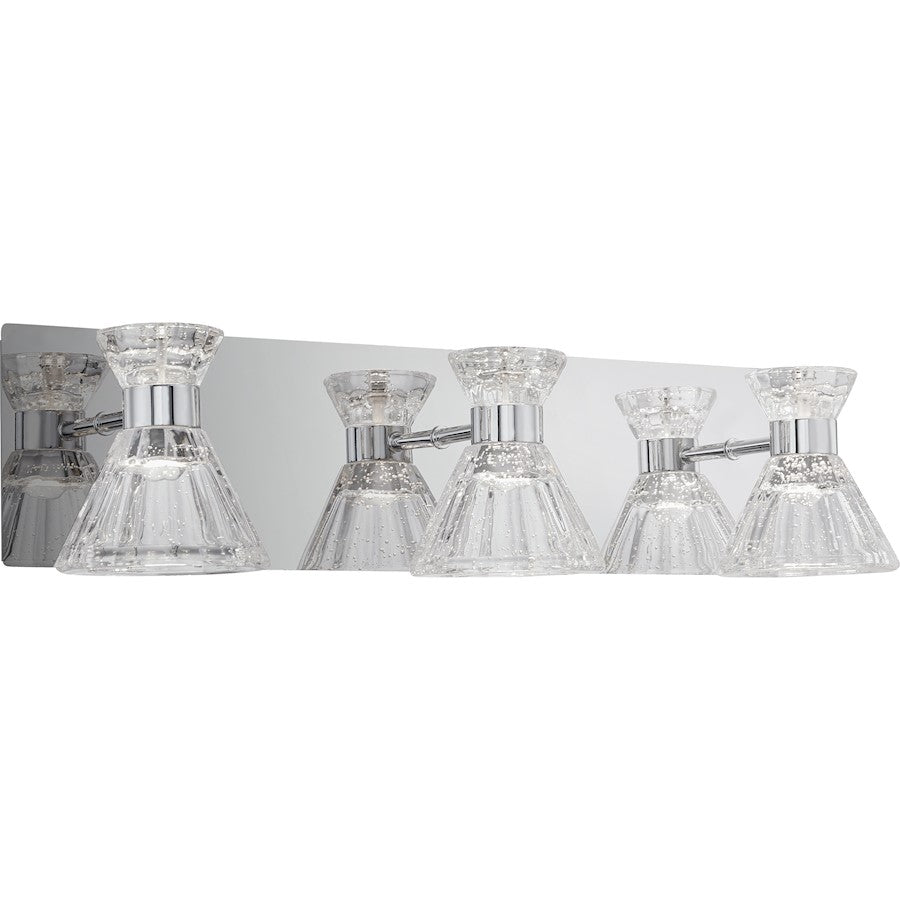 LED Bathroom Vanity Light, Polished Chrome