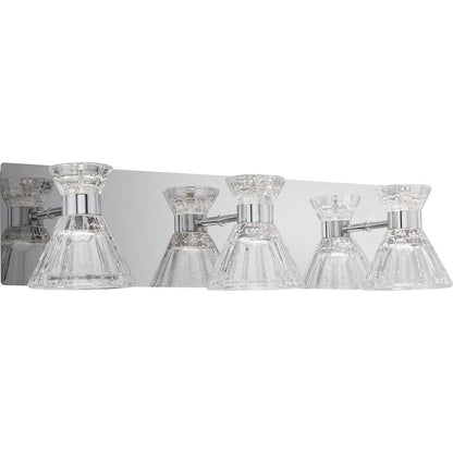 LED Bathroom Vanity Light, Polished Chrome