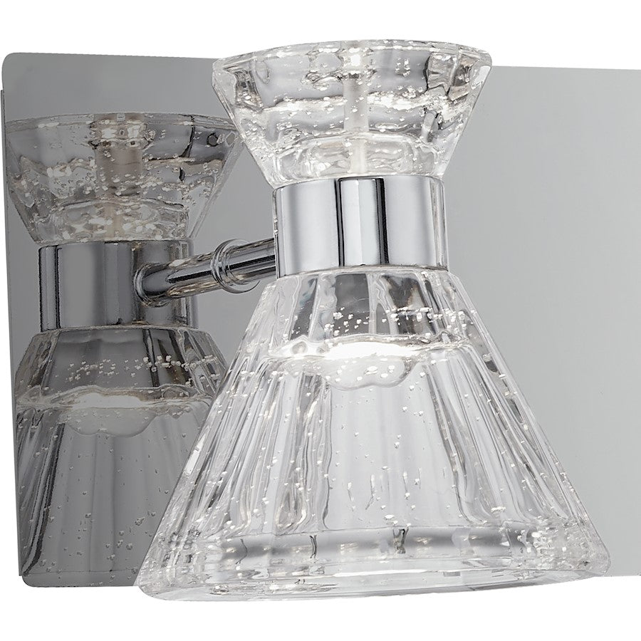 LED Bathroom Vanity Light, Polished Chrome