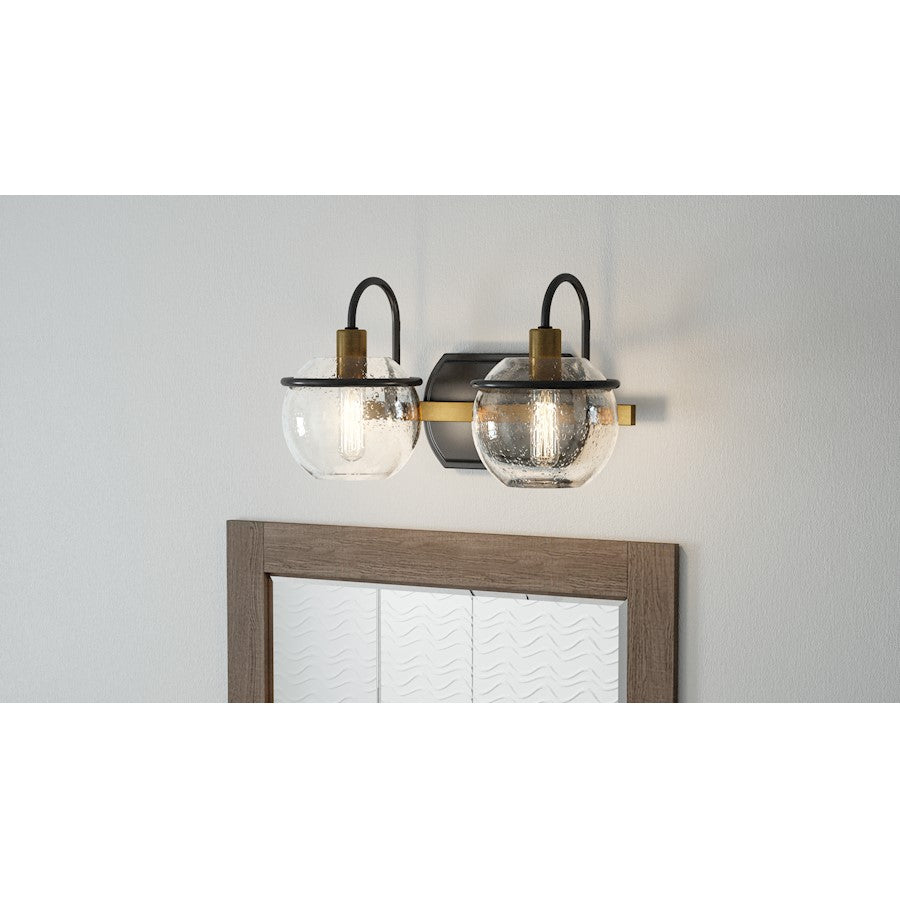 Quoizel Phoenix 2 Light Bath Vanity, Western Bronze