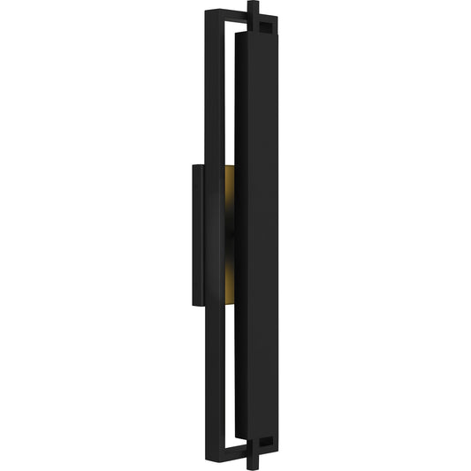 Quoizel Pointsett 30in Outdoor Wall Lantern | Modern Matte Black Coastal Armour Aluminum | Front Door & Porch | Model PNT8506MBK
