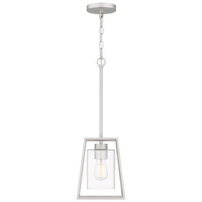 1 Light Mini Pendant, Brushed Nickel