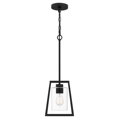 1 Light Mini Pendant, Matte Black