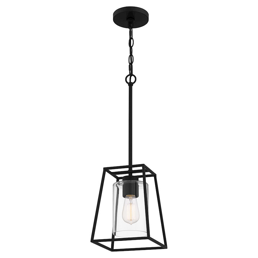1 Light Mini Pendant, Matte Black