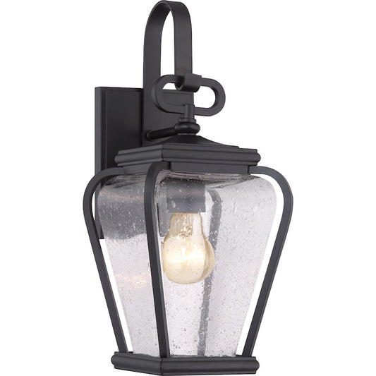 Quoizel Province 1 Light Outdoor Wall Sconce in Mystic Black